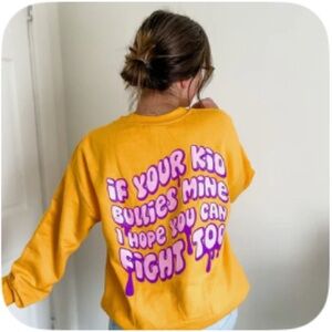 Women’s SWEETEES Yellow Crew Neck Sweater